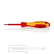 Elektrikársky skrutkovač VDE PZ 0 na skrutky so zápustnou hlavou Knipex 98 25 00 gallery main image