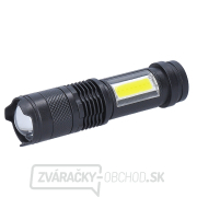 Solight LED nabíjacie vreckové svietidlo so zoomom, 100lm + 70lm, Li-Ion, USB, čierna Solight LED nabíjacie vreckové svietidlo so zoomom, 100lm + 70lm, Li-Ion, USB, čierna gallery main image