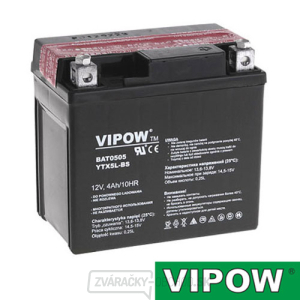 Batéria motocyklová 12V 4Ah Vipow YTX5L-BS gallery main image