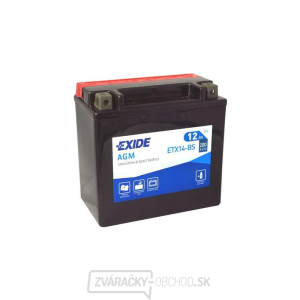 Batéria motocyklová 12V/12Ah EXIDE ETX14-BS gallery main image