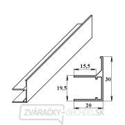 AL ukončovací/okrajový U/F-profil 16 mm LG2593 gallery main image