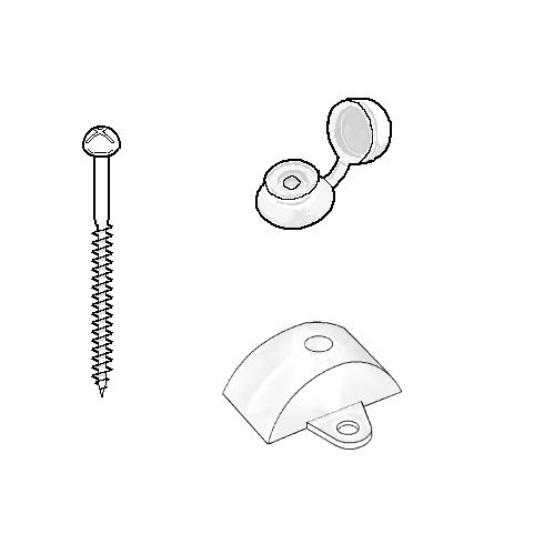 LANIT PLAST sada 10 pre profil VL 76/18 skrutka, rozperka, podložka s čiapočkou (10 ks) LG3421 LG3421