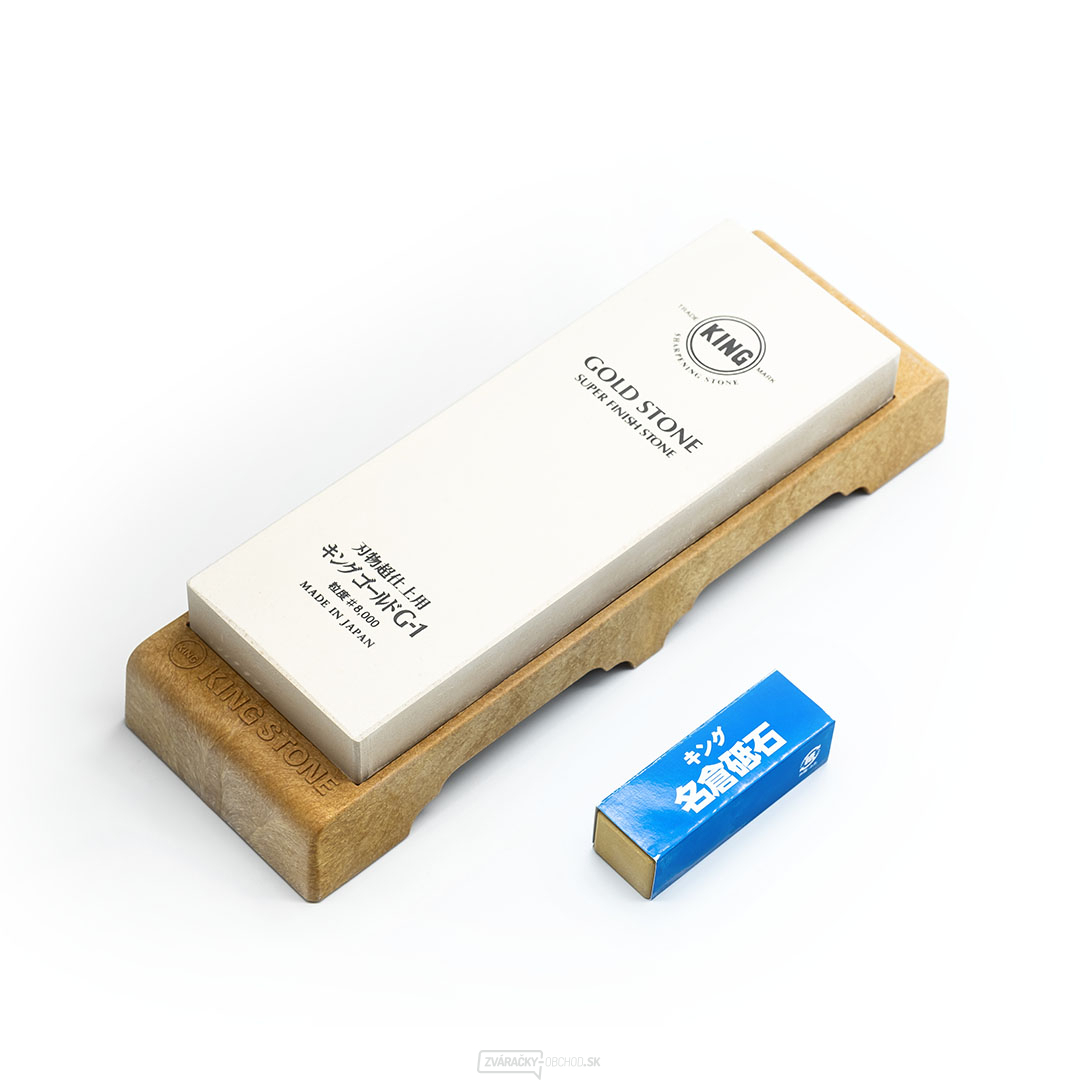 Japonský extra jemný brúsny kameň KING G-1 - zrnitosť 8000 Japonský extra jemný brúsny kameň KING G-1 - zrnitosť 8000 gallery main image