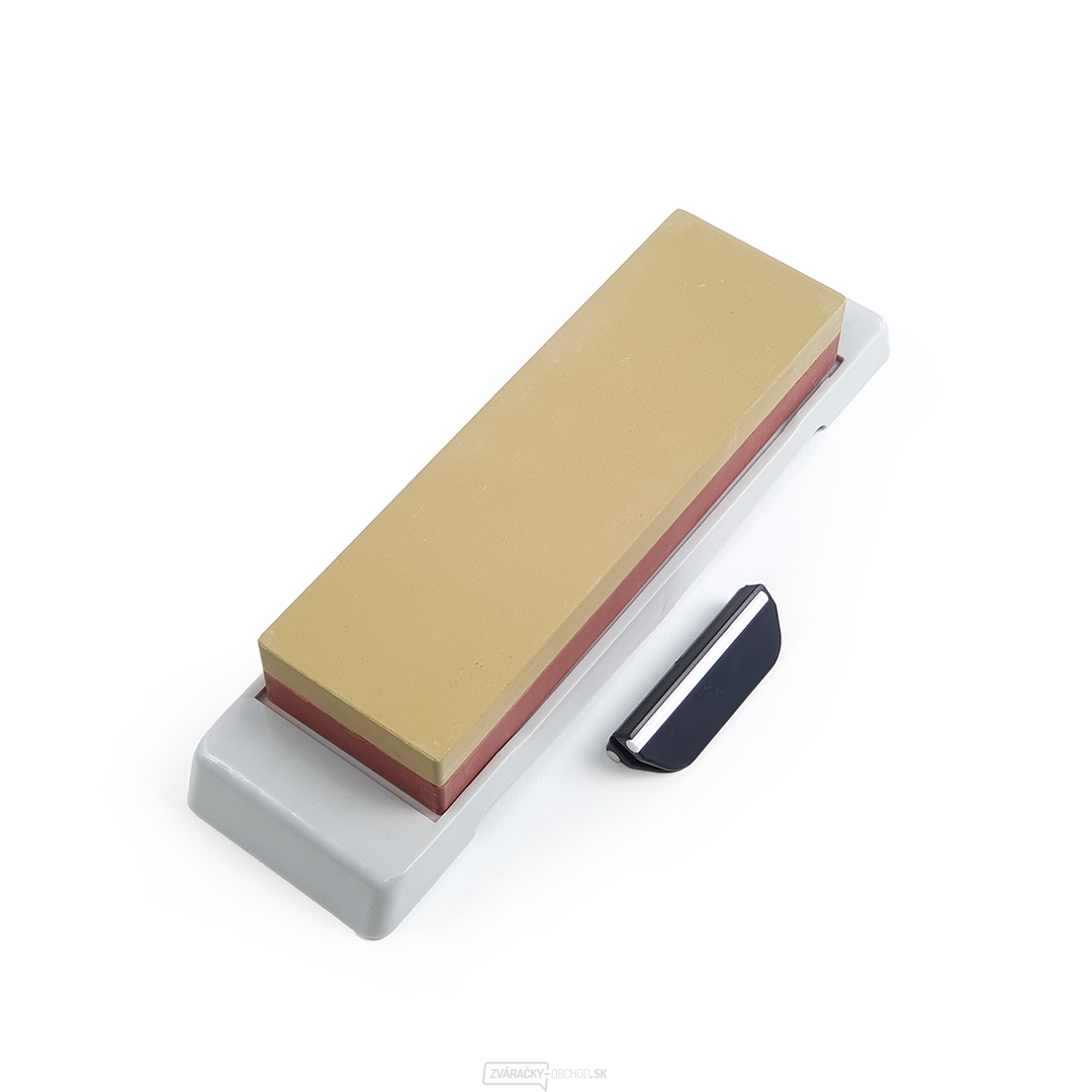 Obojstranný brúsny kameň SK11 s vodiacim prípravkom - zrnitosť 1000 a 3000 Obojstranný brúsny kameň SK11 s vodiacim prípravkom - zrnitosť 1000 a 3000 gallery main image