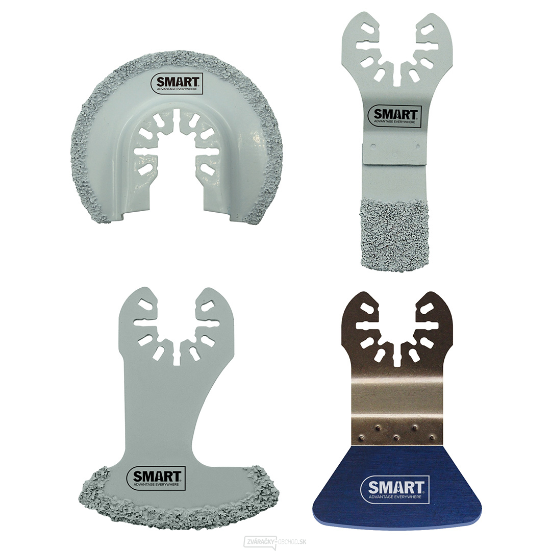 Sada pílových listov a kotúčov SMART TRADE na čistenie škár, lepidla a silikónu - 4 kusy