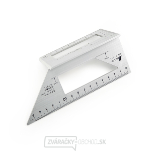 Japonské hliníkové pokosové pravítko SHINWA 45+90° Japonské hliníkové pokosové pravítko SHINWA 45+90° gallery main image