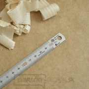 Japonské nerezové pravítko SHINWA s magnetom - 150 mm Náhľad