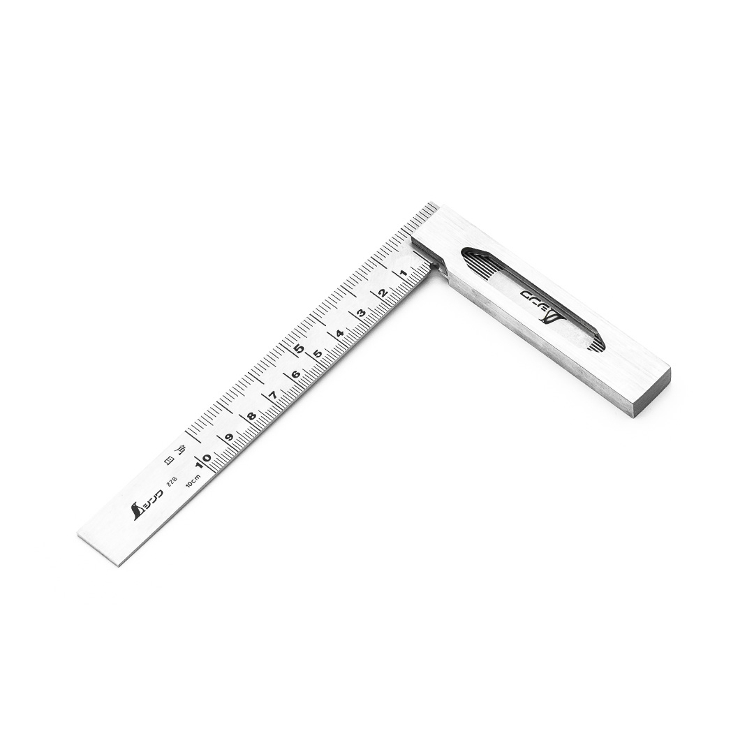 Nerezový uholník SHINWA s robustnou nerezovou základňou - 130 mm