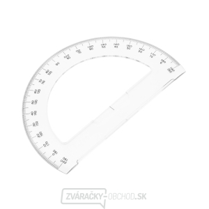 Japonský polkruhový uhlomer SHINWA z číreho akrylátu 180 ° - priemer 150 mm Japonský polkruhový uhlomer SHINWA z číreho akrylátu 180 ° - priemer 150 mm gallery main image