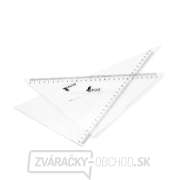 Japonský pravouhlý plastový trojuholník SHINWA 27 cm - súprava 2 ks gallery main image