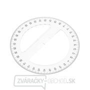Japonský kruhový uhlomer SHINWA z číreho akrylátu 360 ° - priemer 150 mm gallery main image