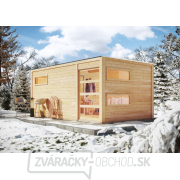Fínska sauna KARIBU HYGGE (86314) natur s predsieňou LG1977 gallery main image
