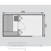 Fínska sauna KARIBU HYGGE (86313) terragrau s predsieňou LG1978 náhled