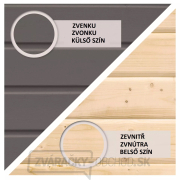 Fínska sauna KARIBU HYGGE (86313) terragrau s predsieňou LG1978 náhled