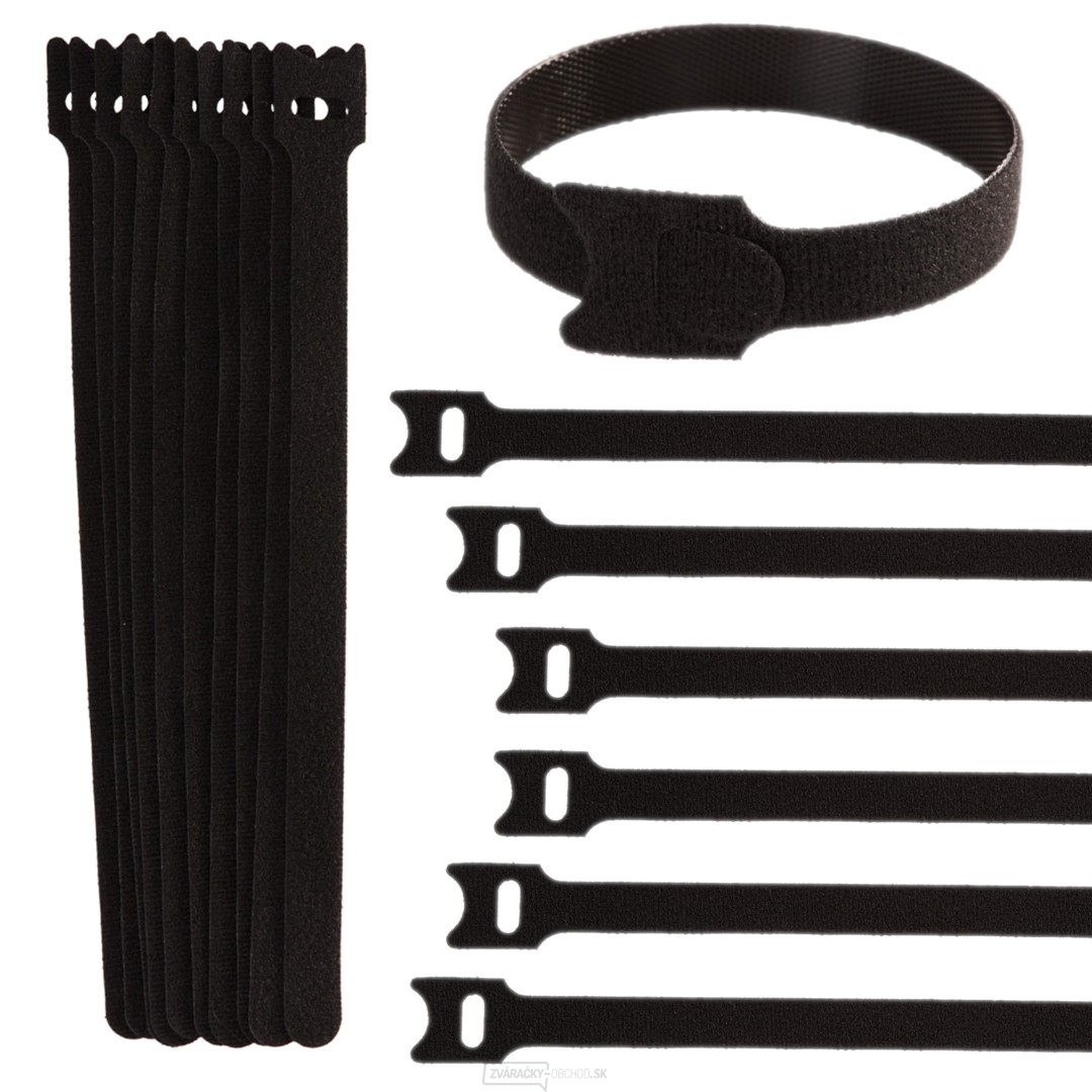 Suchý zips - organizér káblov 210mm x 12mm - sada 10ks (1000)