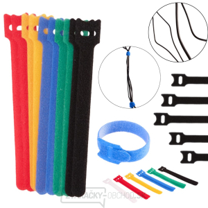 Suchý zips - organizér káblov 150mm x 12mm - sada 12ks (1000) Suchý zips - organizér káblov 150mm x 12mm - sada 12ks (1000) gallery main image