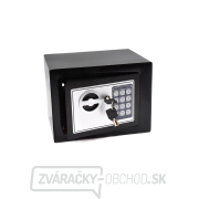 Trezor s kombinovaným a elektronickým zámkom 21x17x17cm (1) Trezor s kombinovaným a elektronickým zámkom 21x17x17cm (1) gallery main image