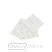 Sada plstených podložiek pod nábytok (biela) - okrúhle 25mm a obdĺžnikové 25x25mm + 40x40mm 28ks(25/250) gallery main image