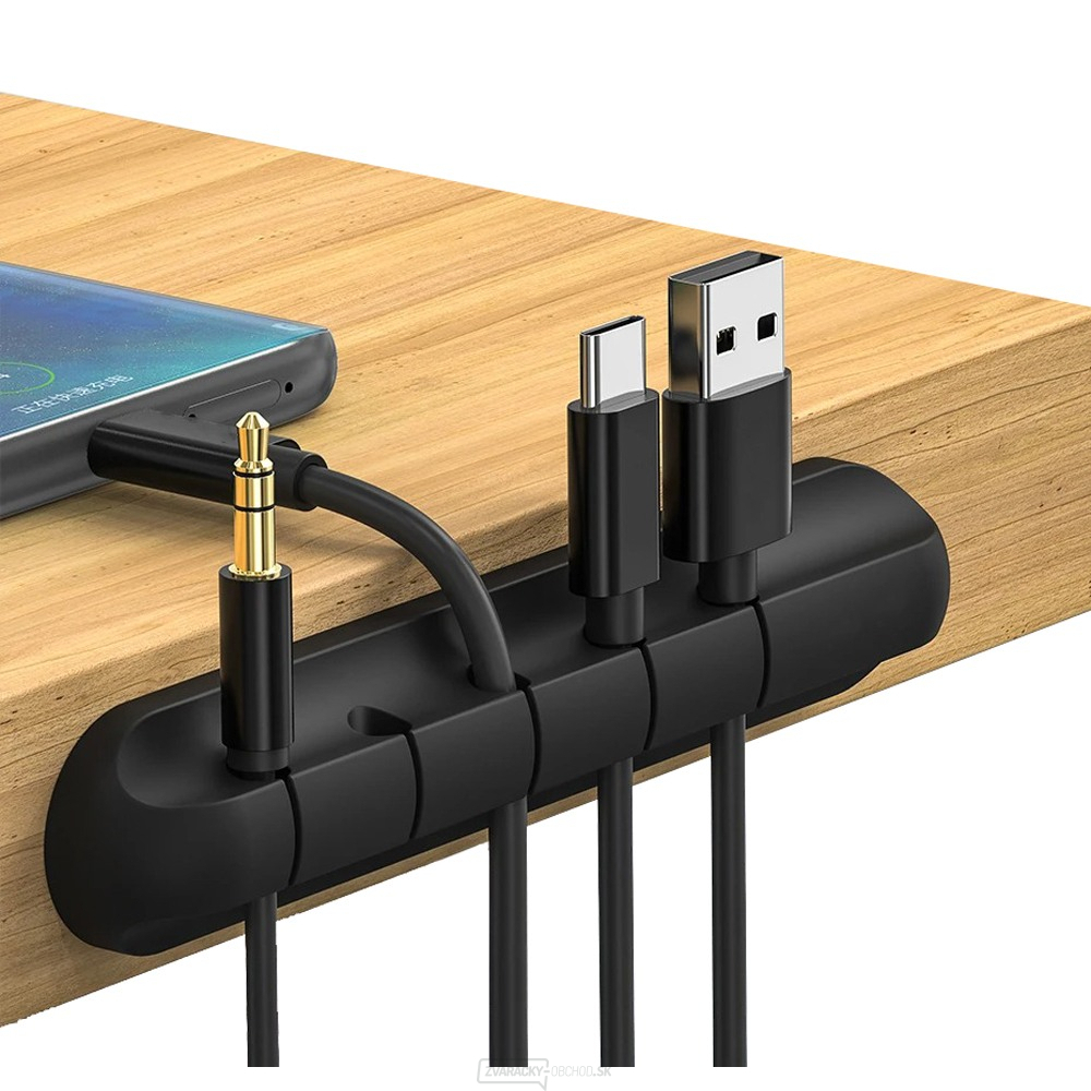 Organizér - päťmiestny držiak káblov a vodičov (500)