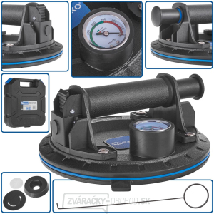 Vákuová prísavka na sklo s manometrom 200 mm 170 kg (10) Vákuová prísavka na sklo s manometrom 200 mm 170 kg (10) gallery main image