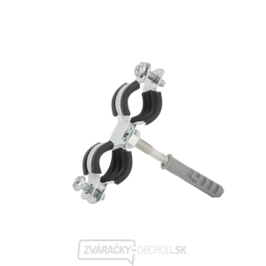 Kovová objímka s gumou pre dvojité rúry 3/8 Kovová objímka s gumou pre dvojité rúry 3/8