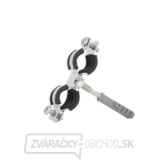 Kovová rúrková svorka s dvojitou gumou 1/2 Kovová rúrková svorka s dvojitou gumou 1/2