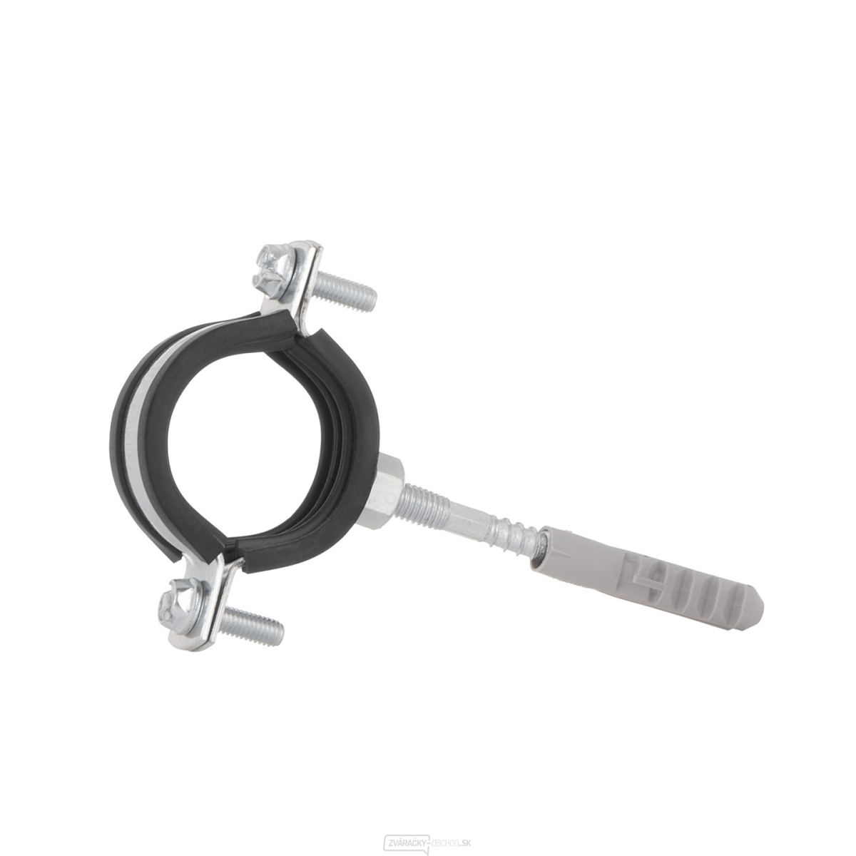 Kovový držiak s gumou pre rúry 6/4" 47-51 mm (100)