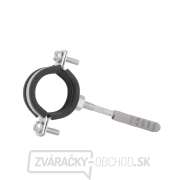 Kovový držiak s gumou pre rúry 6/4