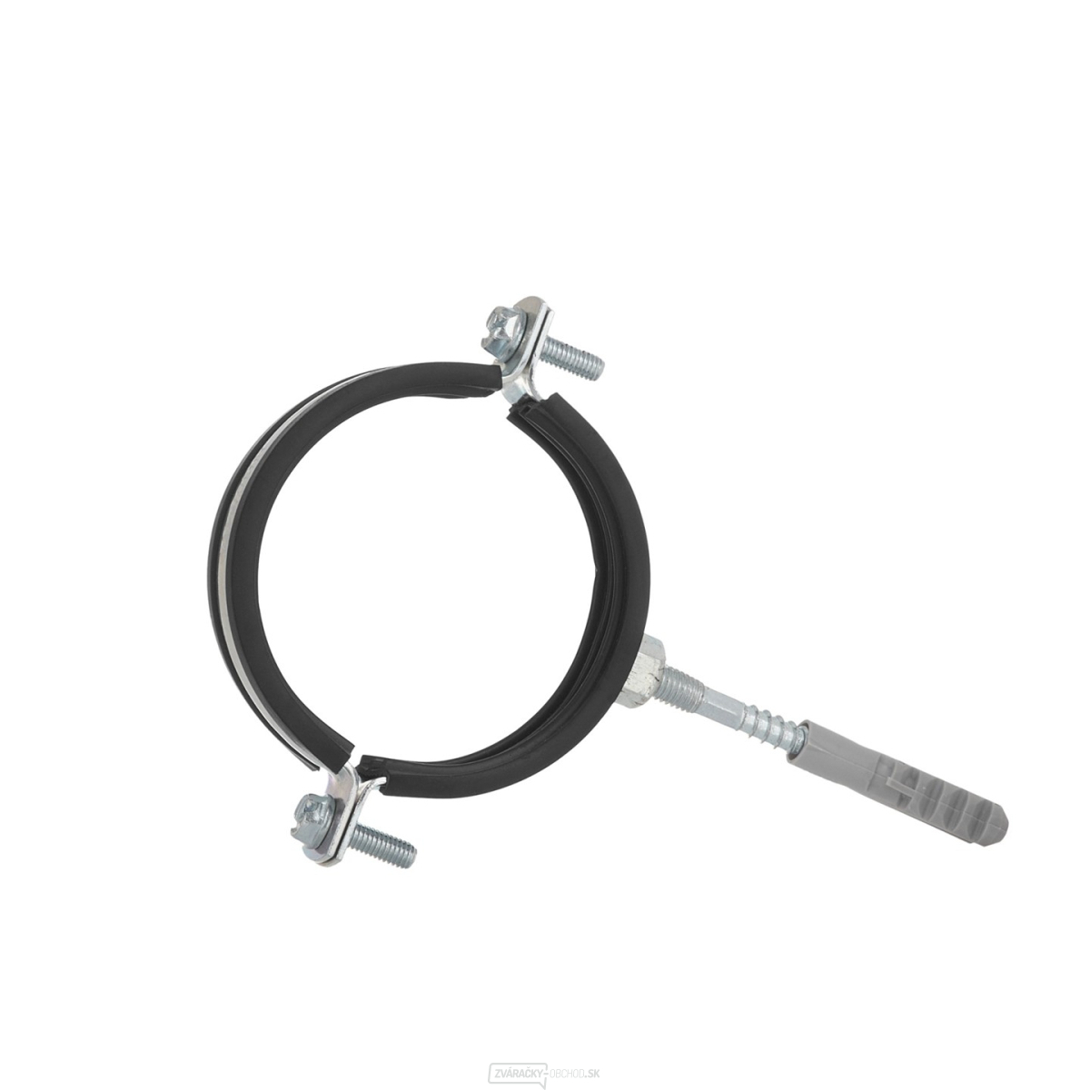 Kovový držiak s gumou pre 3" rúry 87-92 mm (100)