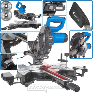 Pokosová píla s posuvom 1700W 210mm (1) Pokosová píla s posuvom 1700W 210mm (1) gallery main image