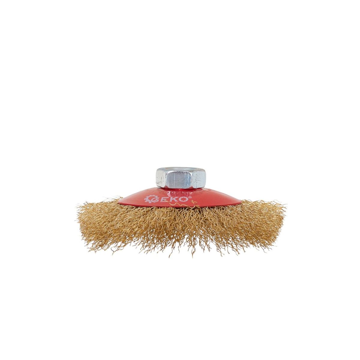 Bočná rotačná drôtená kefa 100 mm mosadz M14 (100)