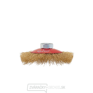 Bočná rotačná drôtená kefa 100 mm mosadz M14 (100) Bočná rotačná drôtená kefa 100 mm mosadz M14 (100) gallery main image