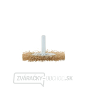 Kotúč s drôtenou kefou. mosadzný 60 mm so stopkou (100) Kotúč s drôtenou kefou. mosadzný 60 mm so stopkou (100) gallery main image