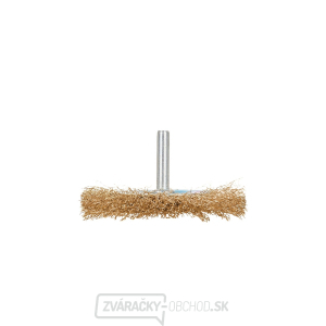 Kotúč s drôtenou kefou. mosadzný 80 mm so stopkou (100) Kotúč s drôtenou kefou. mosadzný 80 mm so stopkou (100) gallery main image