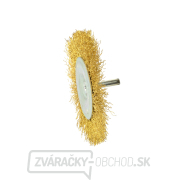 Drôtená kefa, mosadzná, 100 mm, s čapom (10/120) Náhľad