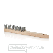 Kefa na hrdzu čierna drôtená kefa 4 rady drevo (50/120) Kefa na hrdzu čierna drôtená kefa 4 rady drevo (50/120) gallery main image