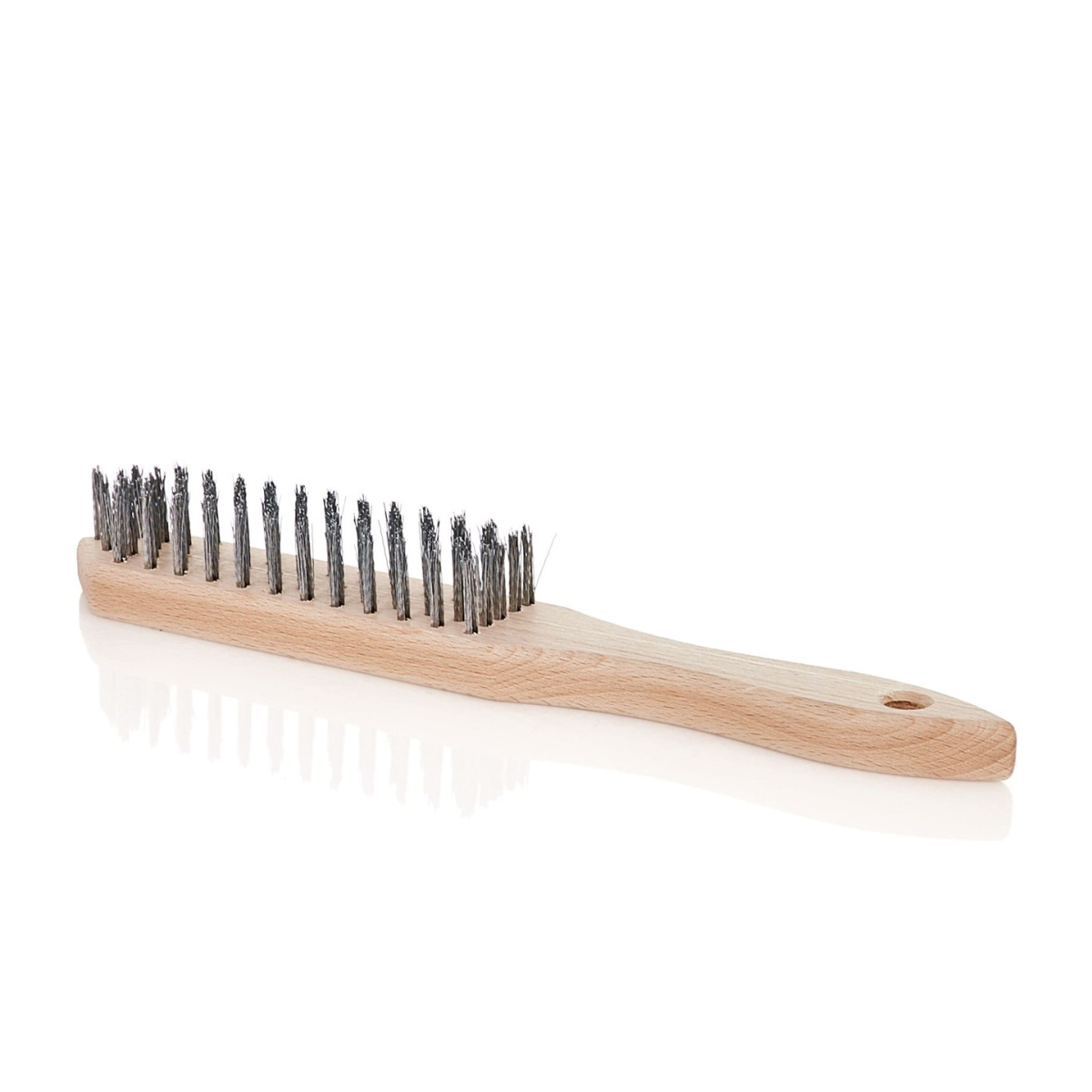 Čierna drôtená kefa na hrdzu 5 radov dreva (30/120)