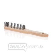Čierna drôtená kefa na hrdzu 5 radov dreva (30/120) gallery main image