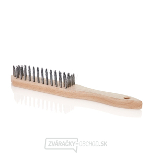 Čierna drôtená kefa na hrdzu 5 radov dreva (30/120) Čierna drôtená kefa na hrdzu 5 radov dreva (30/120) gallery main image