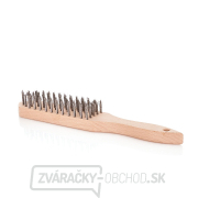 Čierna drôtená kefa na hrdzu 6 radov dreva (30/120) gallery main image
