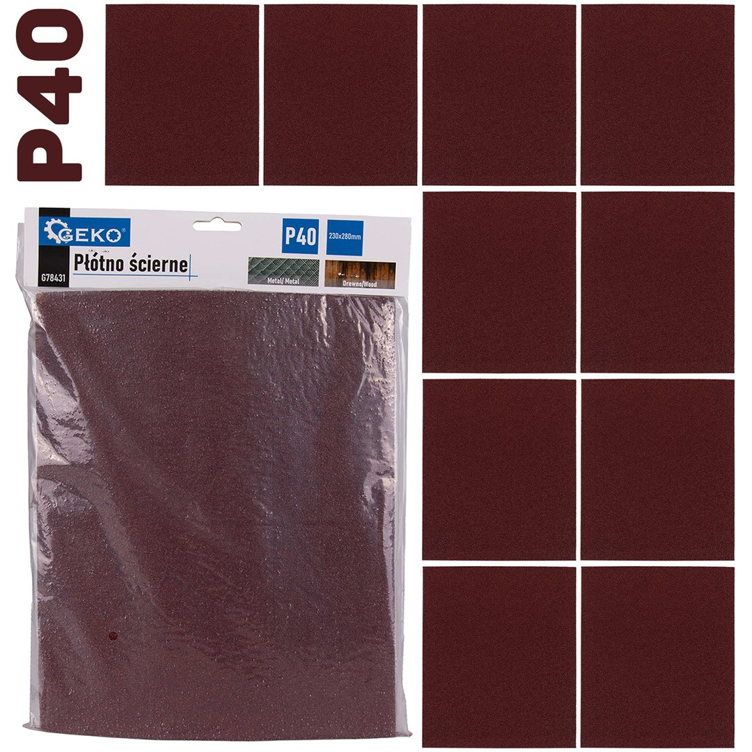 Brúsny list 230x280mm P40 (10/500)