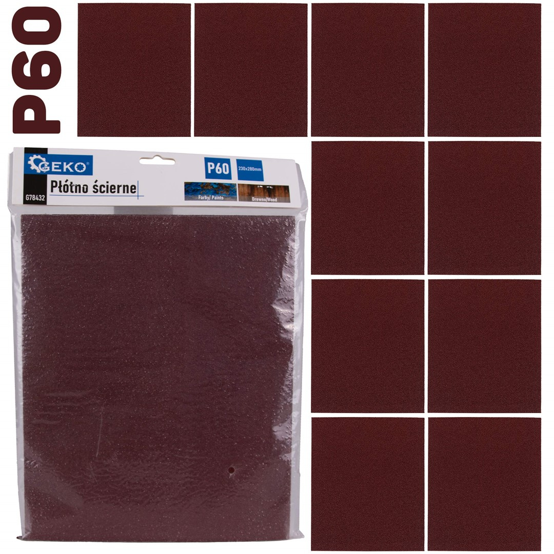 Brúsny list 230x280mm P60 (10/500)