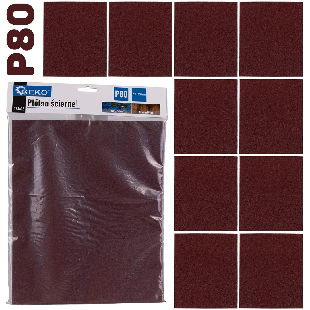 Brúsny list 230x280mm P80 (10/500)