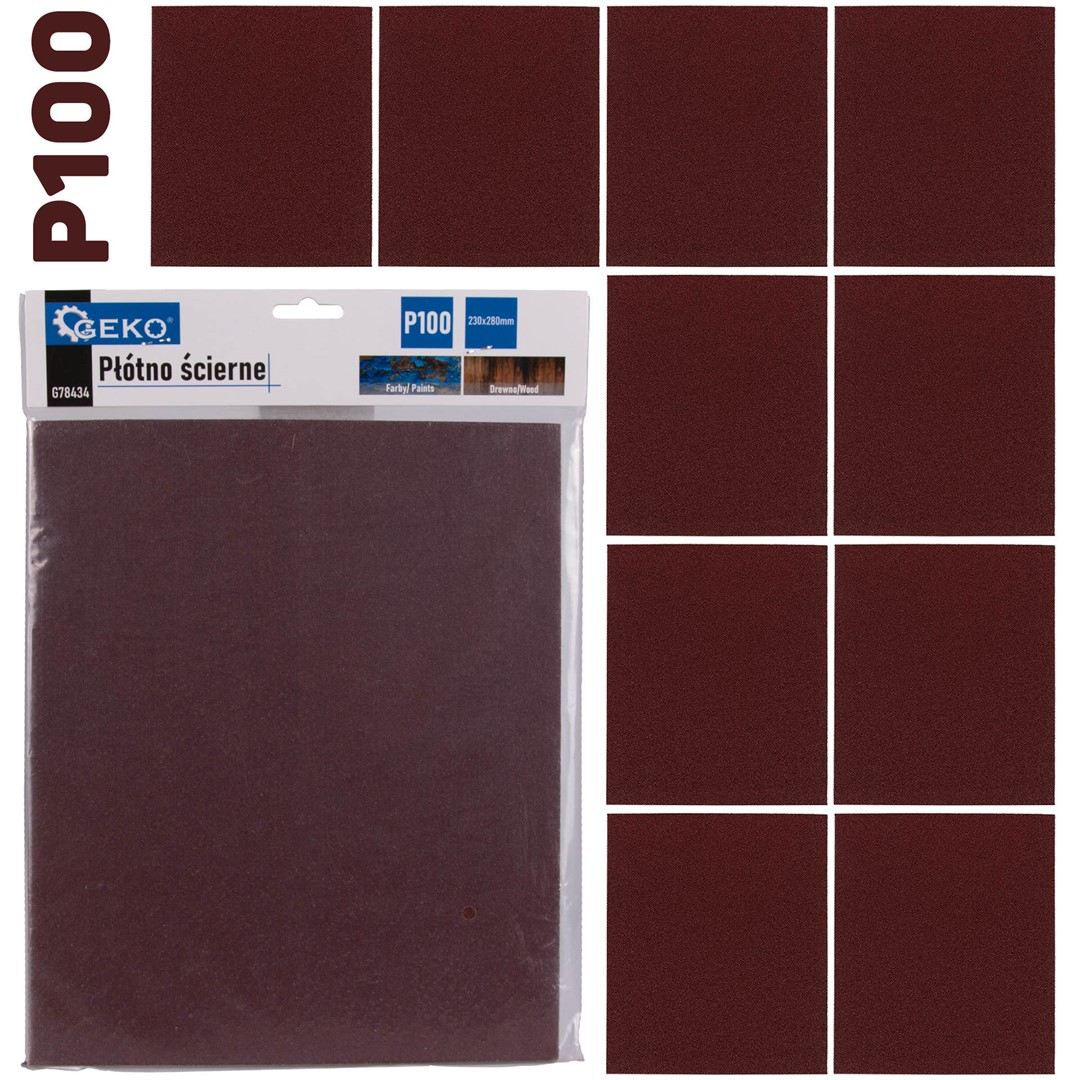 Brúsny list 230x280mm P100 (10/500)