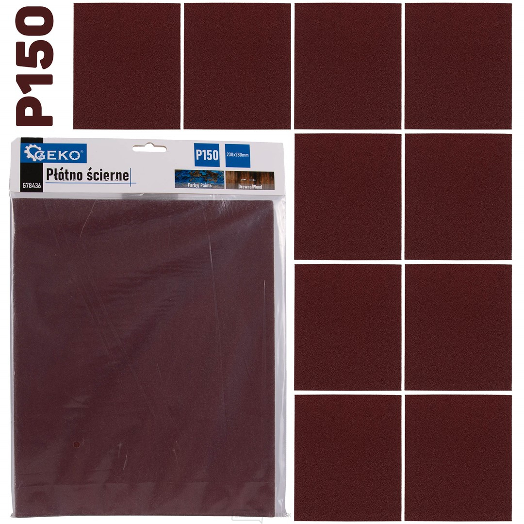 Brúsny list 230x280mm P150 (10/500)
