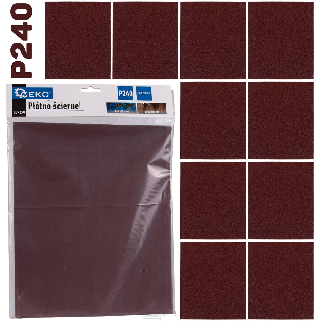Brúsny list 230x280mm P240 (10/500)