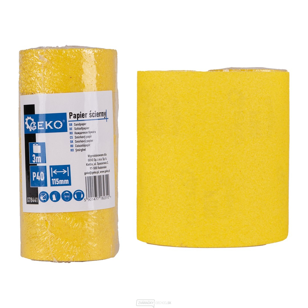 Brúsny papier - kotúč 115 mm x 3 m P40 (100)