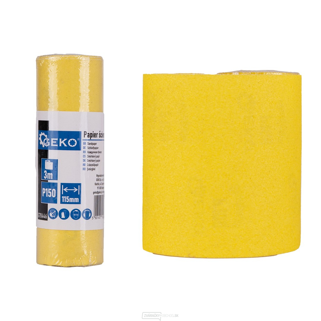 Brúsny papier - kotúč 115 mm x 3 m P150 (100)