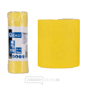Brúsny papier - kotúč 115 mm x 3 m P220 (100) Brúsny papier - kotúč 115 mm x 3 m P220 (100) gallery main image