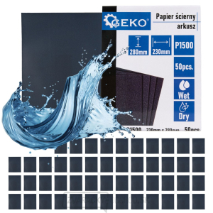 Brúsny papier na vodnej báze - list 230x280mm P1500 (50/1000) gallery main image